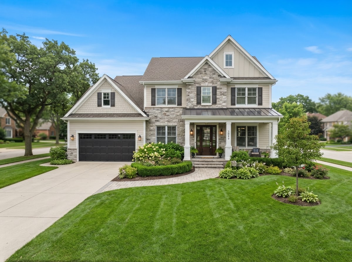 Attractive detached home with tidy landscaping