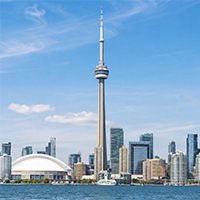 Toronto skyline with CN Tower