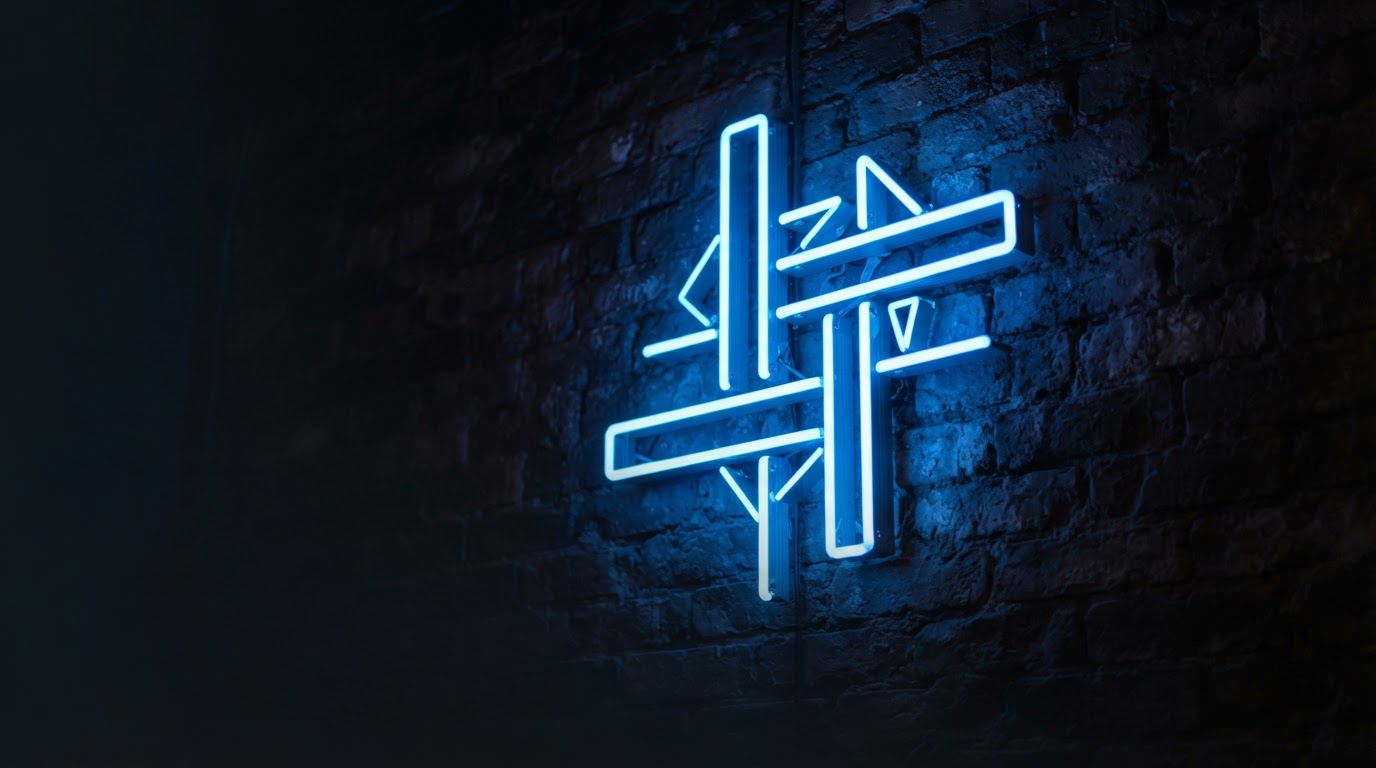 Sign Expert illuminated channel-letter sign glowing on a dark brick wall, London Ontario