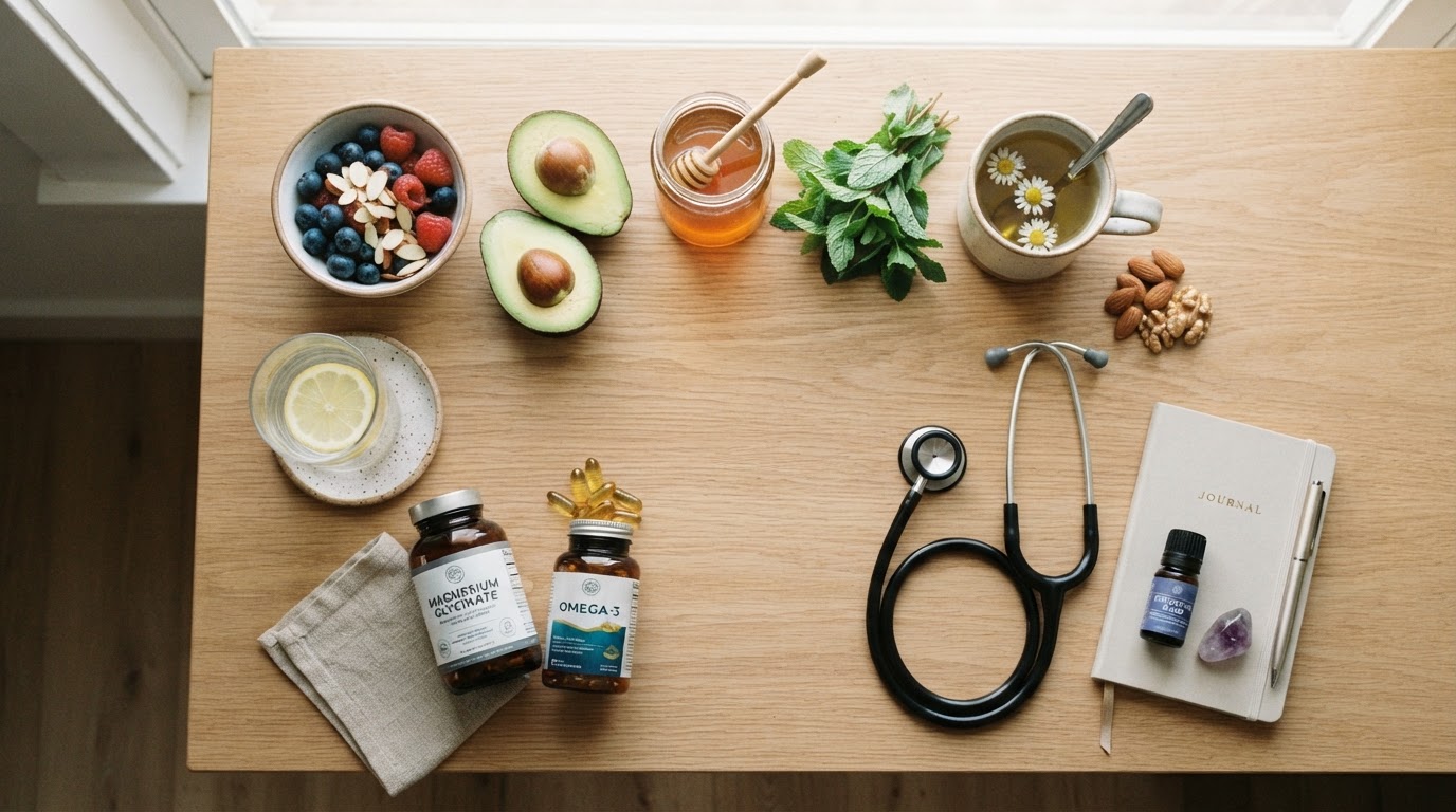 Holistic wellness essentials — whole foods, supplements and lifestyle medicine
