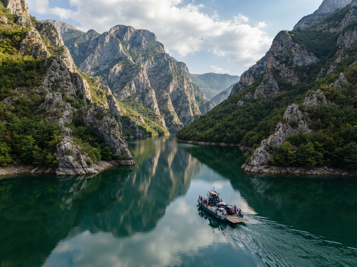 Lake Koman, Northern Albania