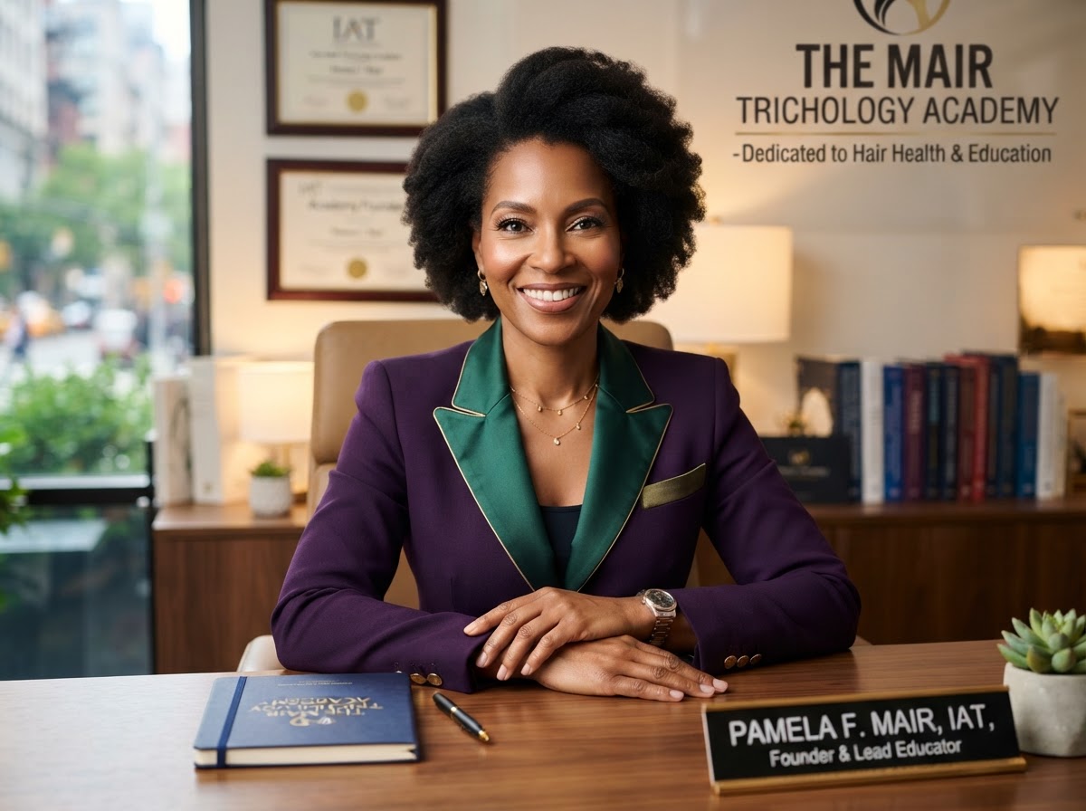 Portrait of Pamela F. Mair, Founder and Creator of VitalRoot Beauty Academy