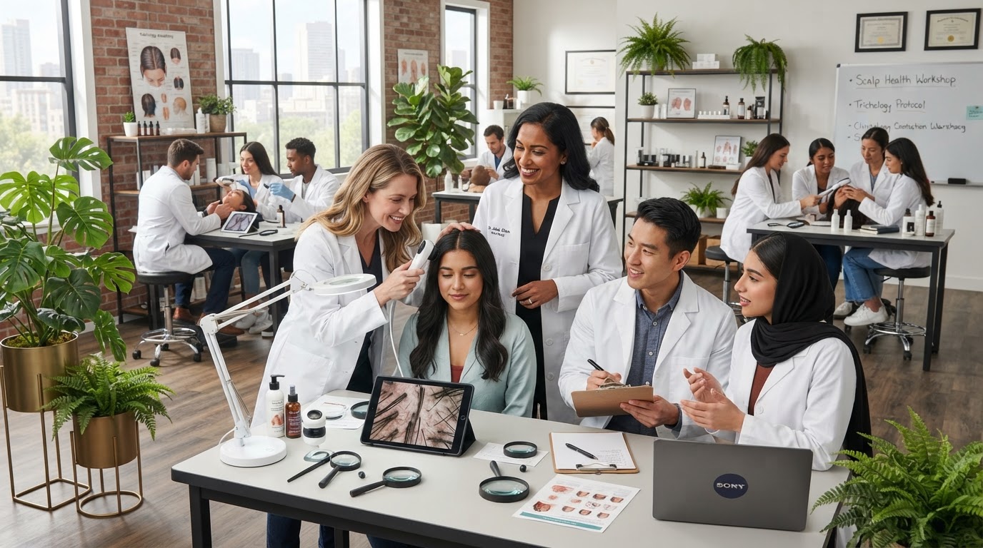 In-person clinical competency experience for trichology students
