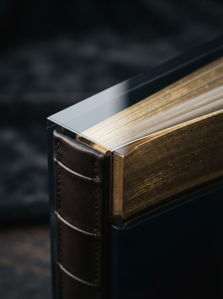 Luxury photography folio and acrylic product preview