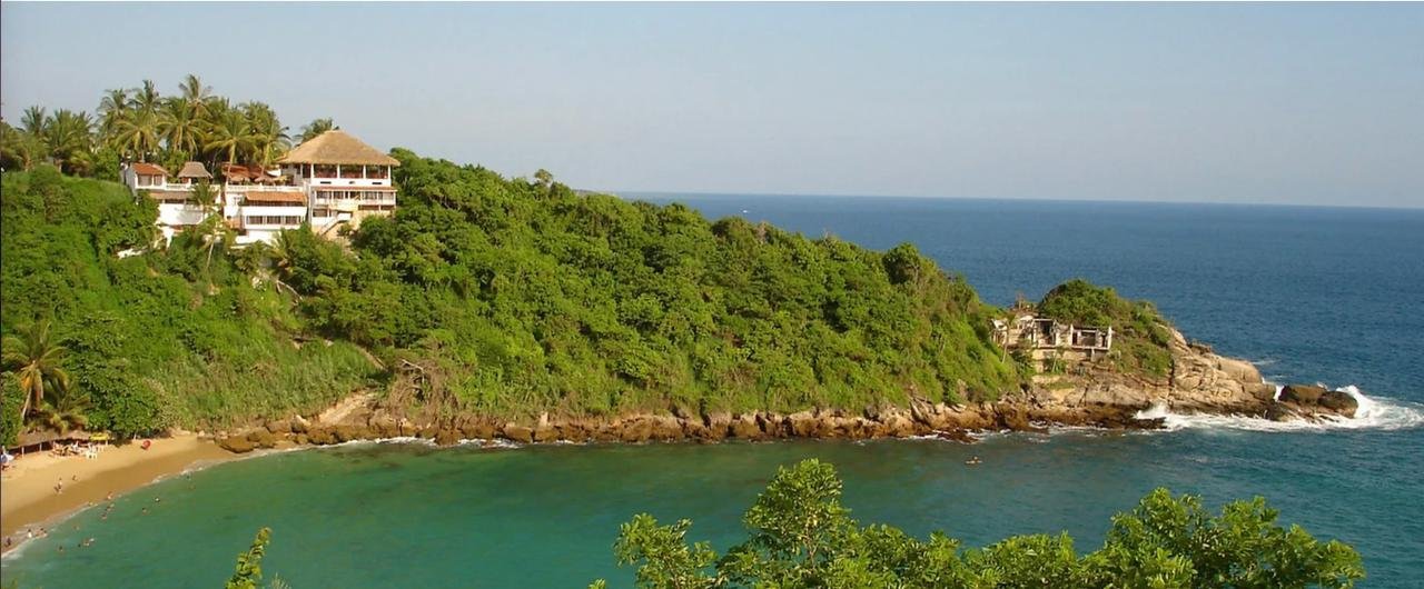 A private villa and coastal landscape in Puerto Escondido, Oaxaca, Mexico