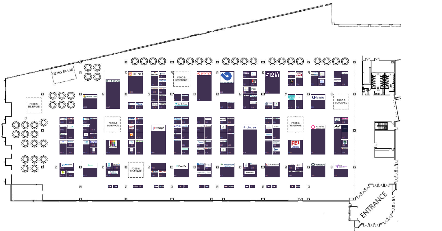 Official APTA PPS 2026 Exhibit Hall Floor Plan - Booth 1018