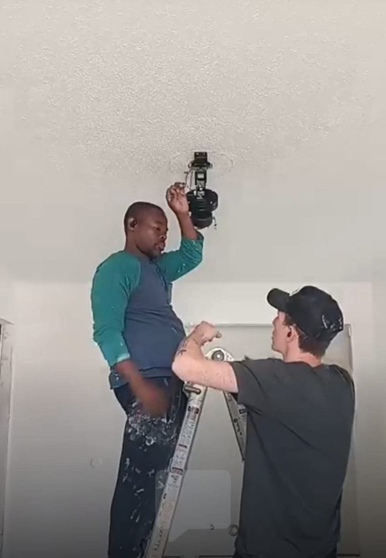 Ceiling Fan & Light Fixture Electrical Installation