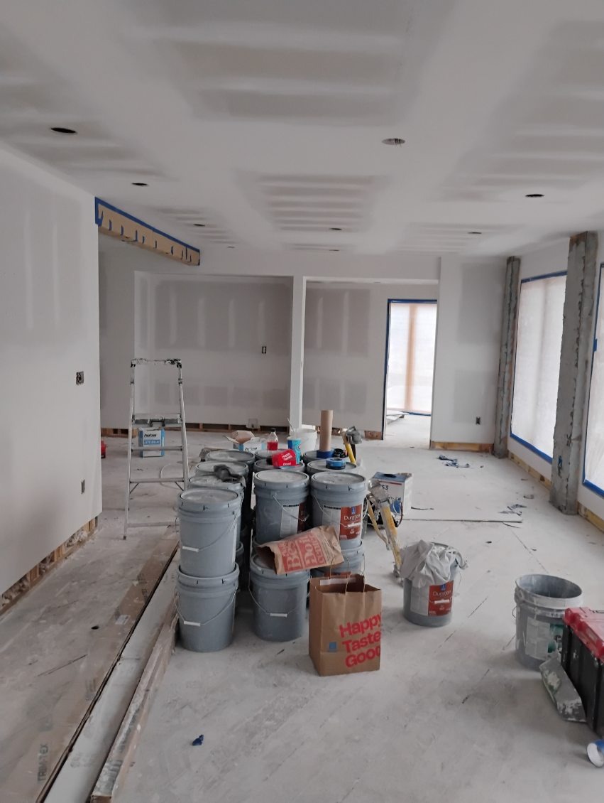 Full Interior Drywall Mudding, Staging & Paint Prep