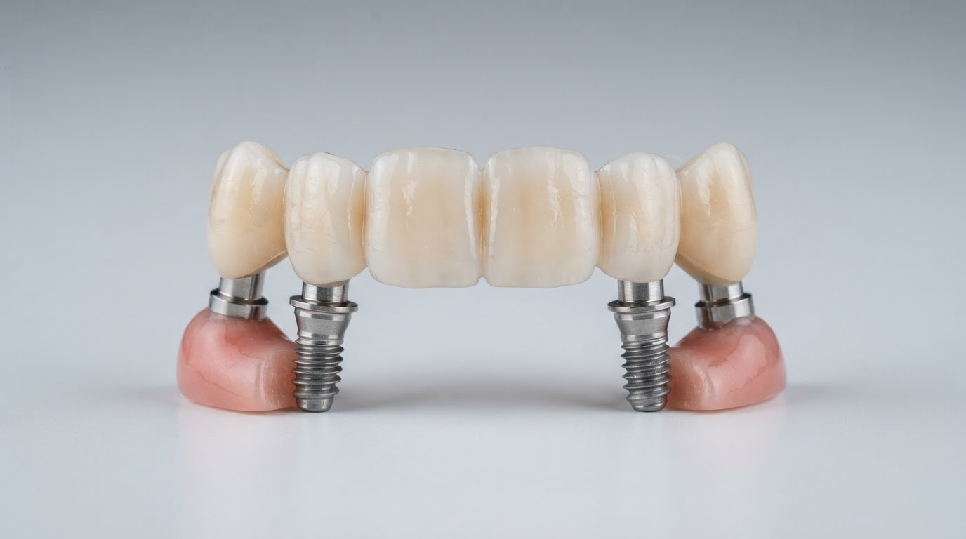 Full-arch dental implant prosthesis restoring a complete arch