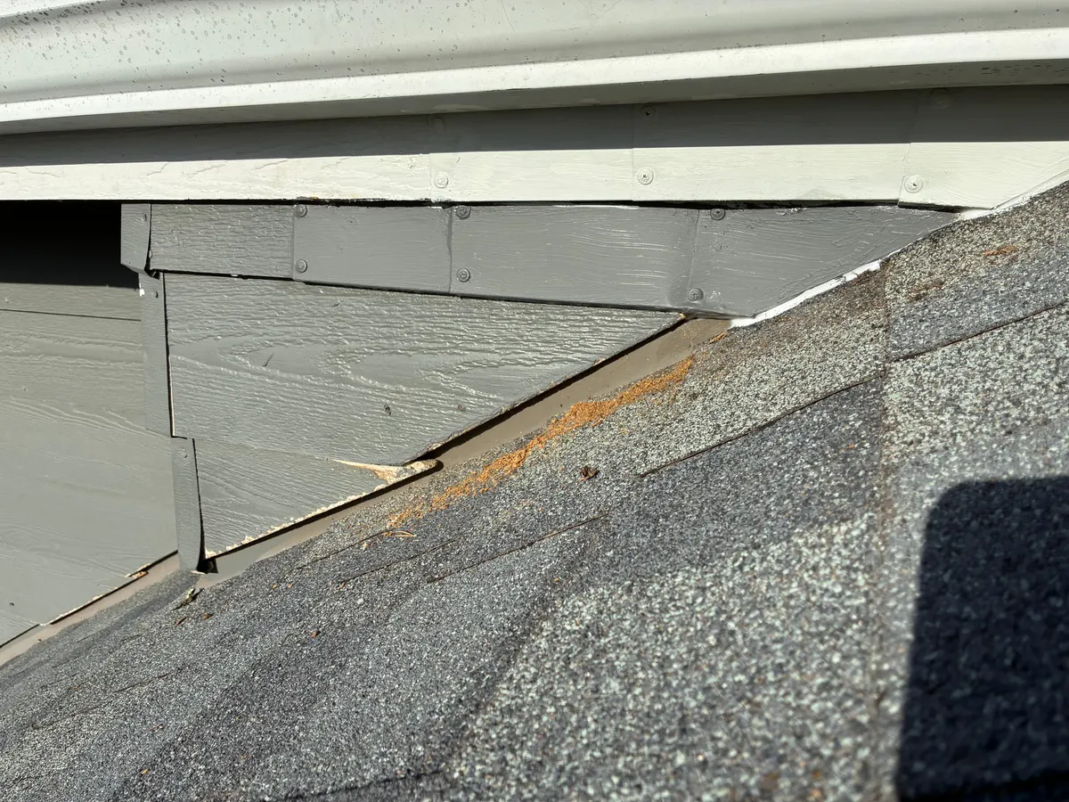 Roofline Eave & Siding Breach - After