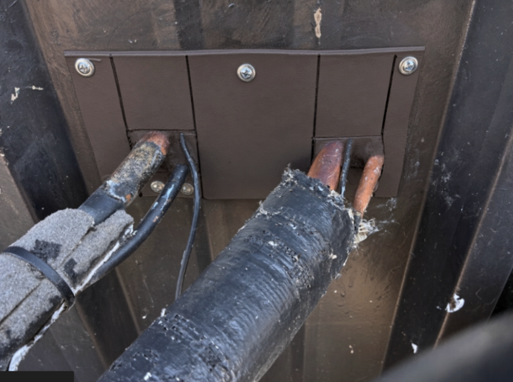 Utility Line & AC Conduit Penetration - After