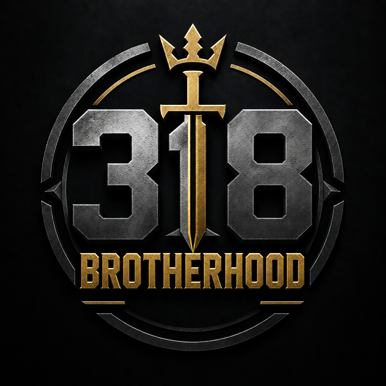 318 Brotherhood official crest with sword and crown.