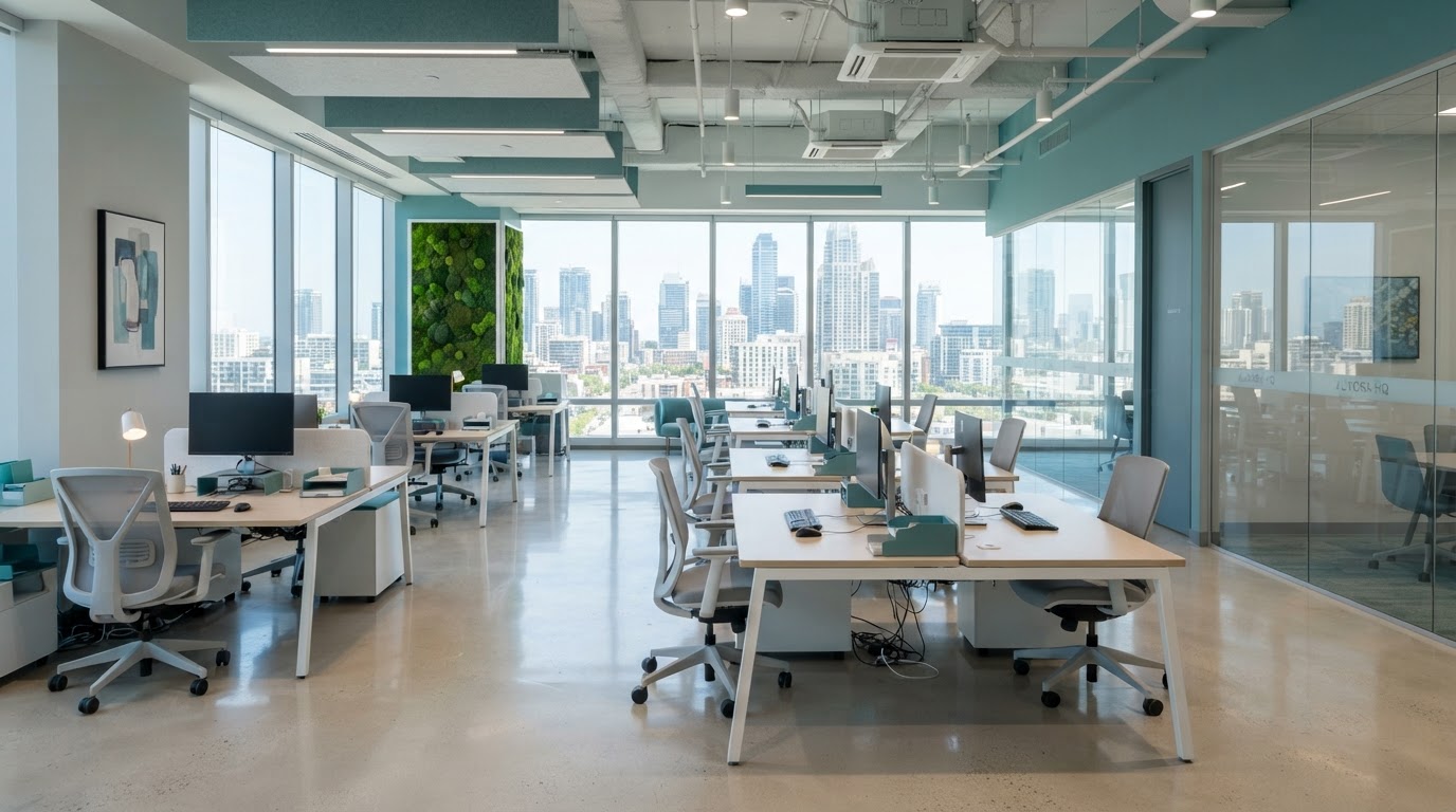 Clean, bright modern commercial office space in Hartford CT