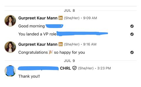 Client testimonial: Landed VP role