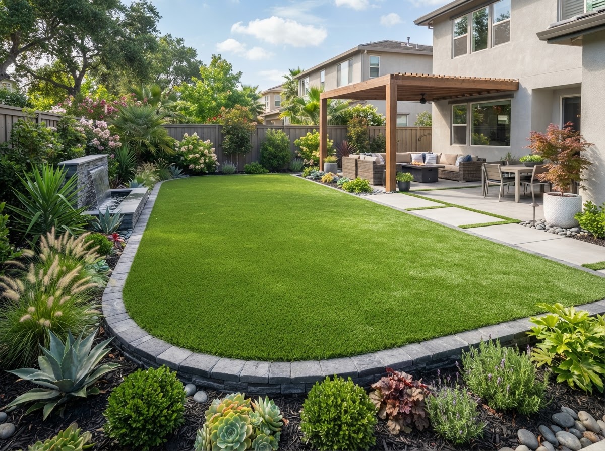 Artificial Grass & Synthetic Turf completed in Calimesa CA by Renteria's Landscape LLC