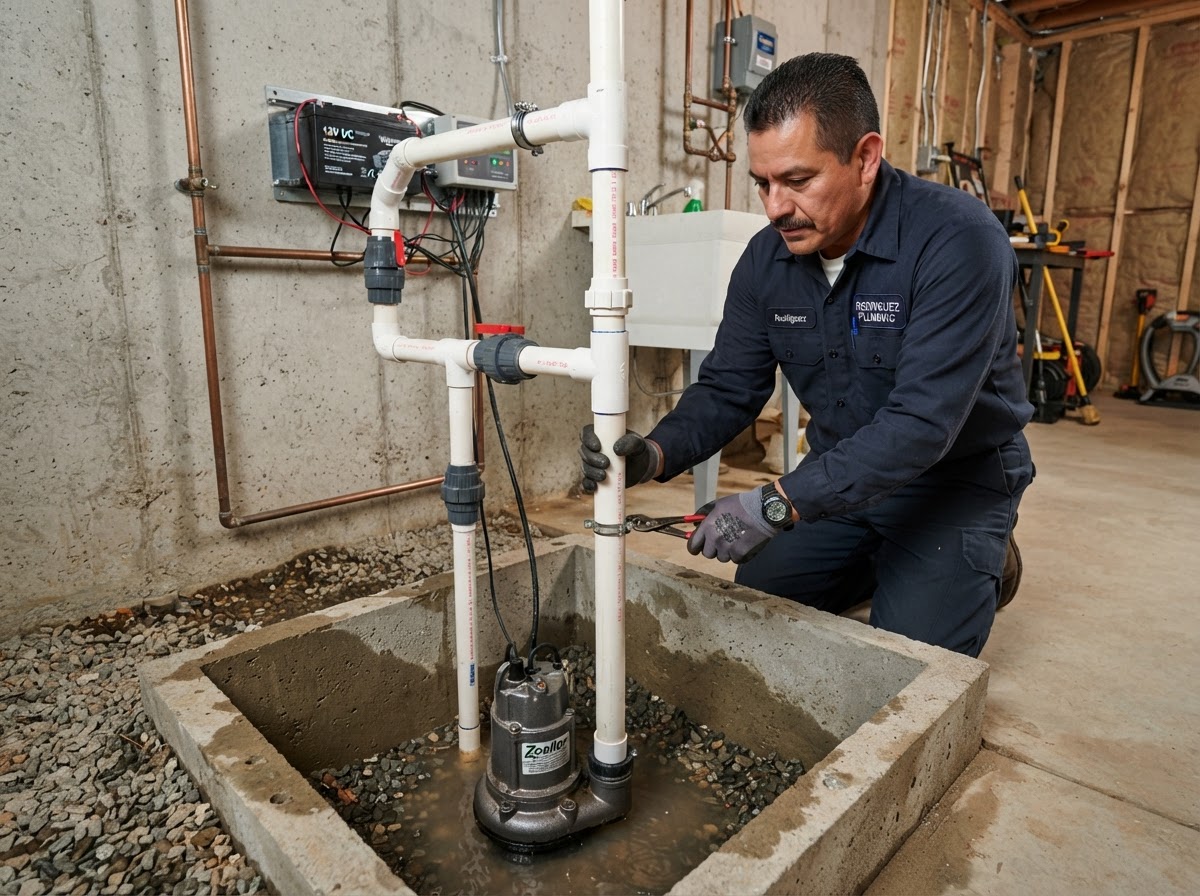 Sump Pump Repair & Installation project by Anthony's Plumbing in Moreno Valley CA