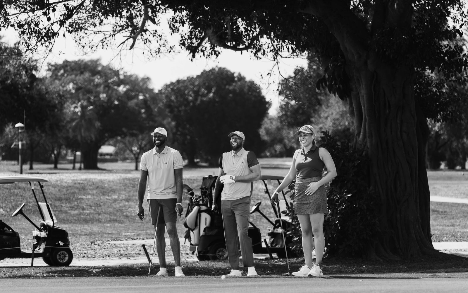 Members of the Ace Members Only community gathered at a golf outing