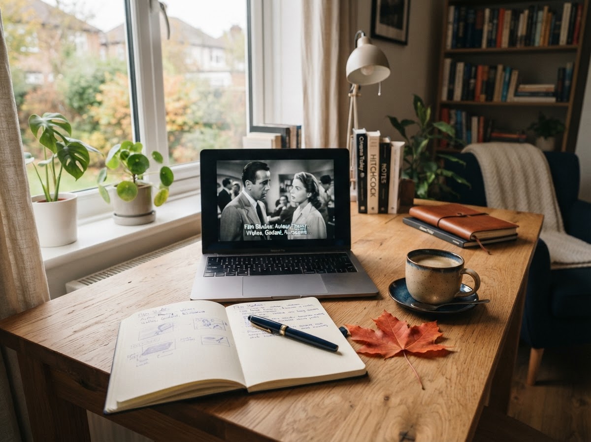 Movie-based English learning setup at Canadian Magic English Academy