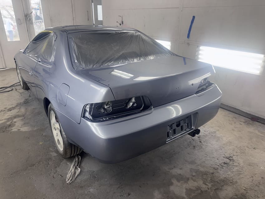 Bumper trim molding reconditioning and blending