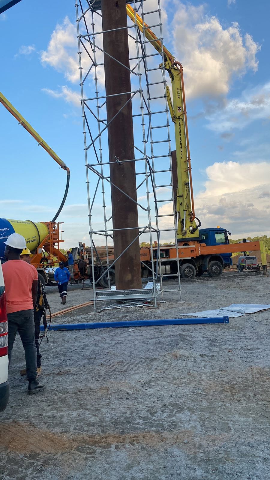 Industrial Plant Vertical Pylon Maintenance