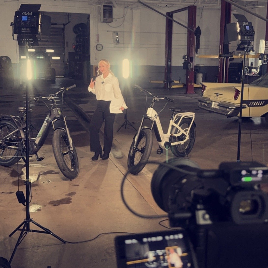 Ferox shooting a product commercial on location