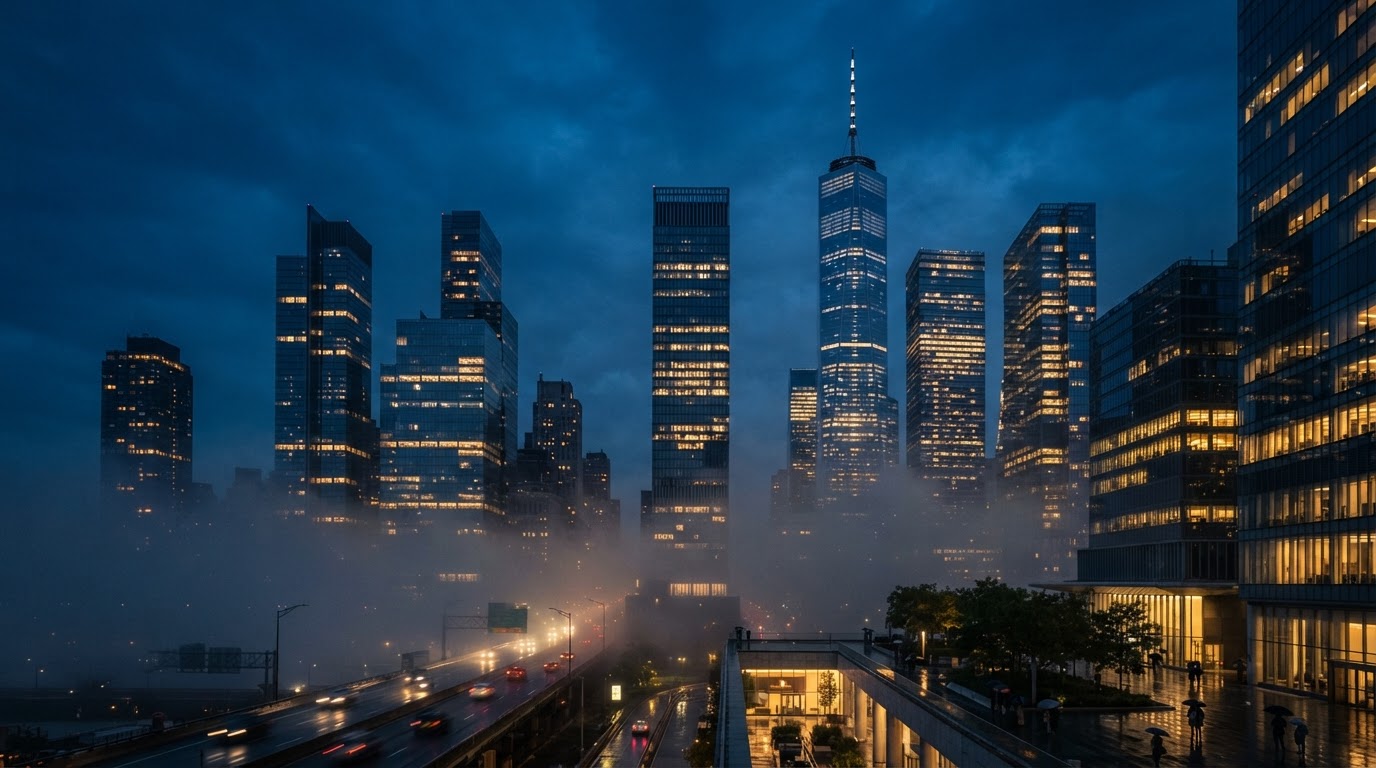 SYSC Holdings — institutional skyline at blue hour