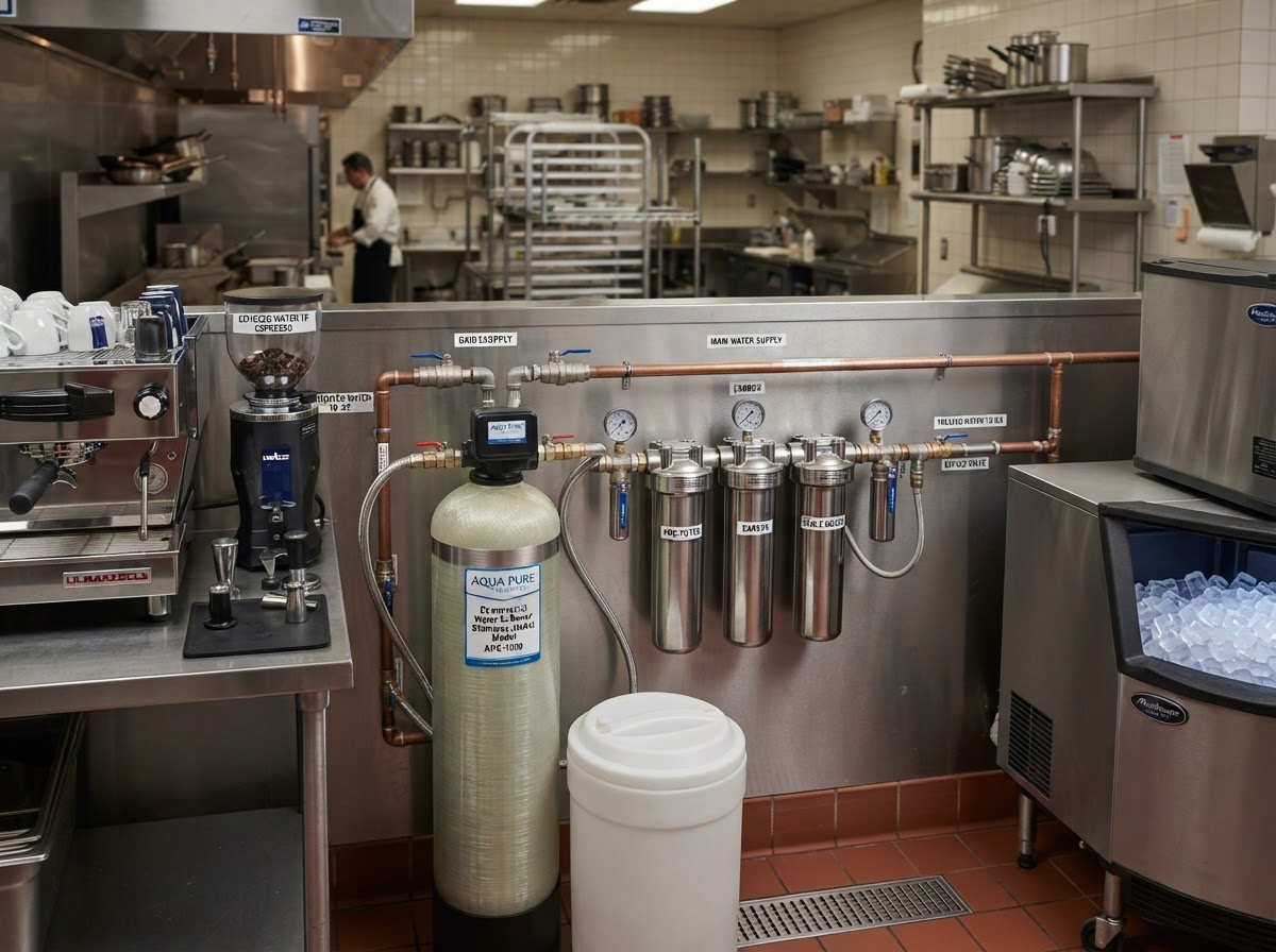 Generation H2O commercial water filtration system installed at a business property