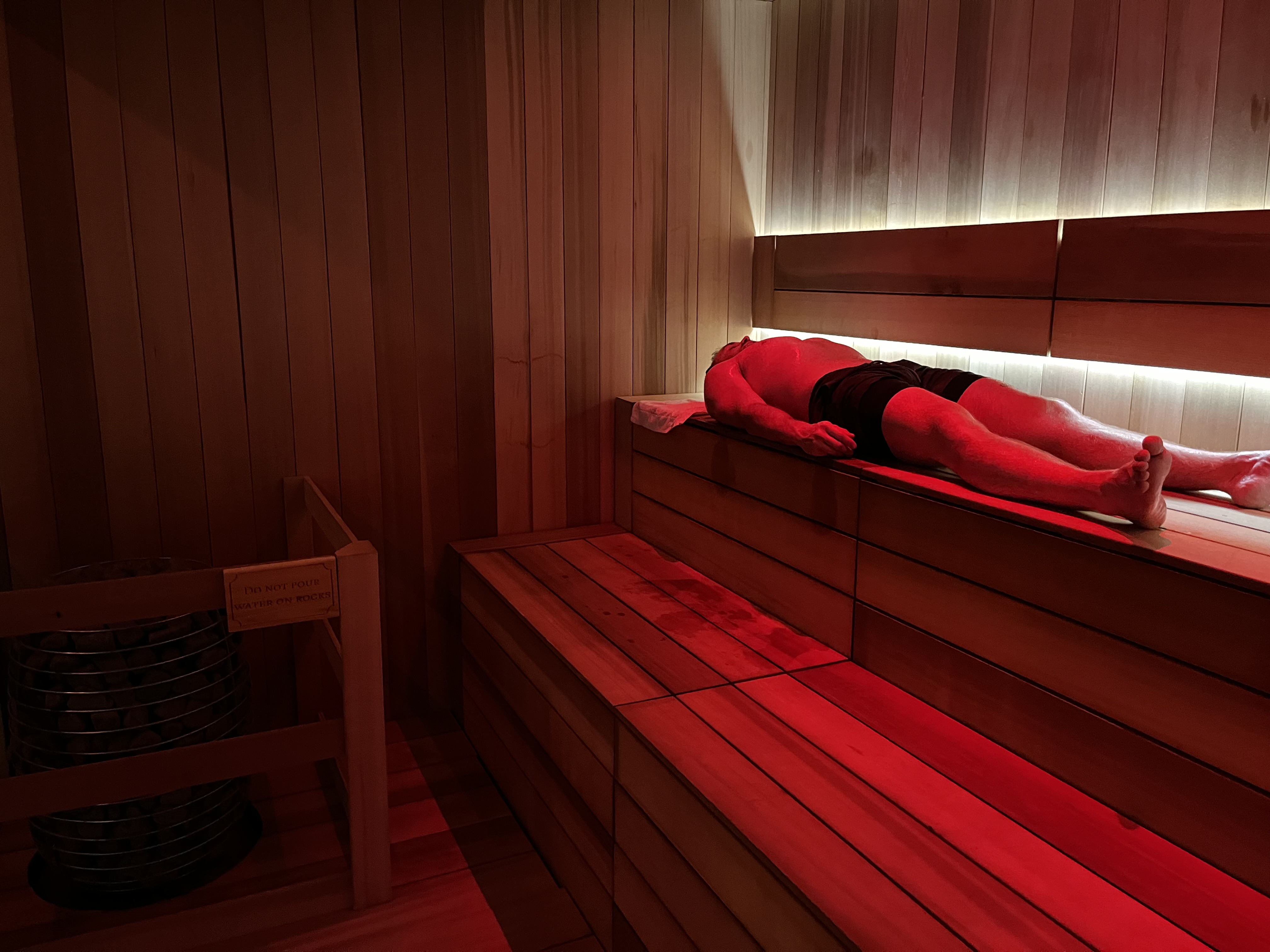 Full-Body Recline on Multi-Tier Benches