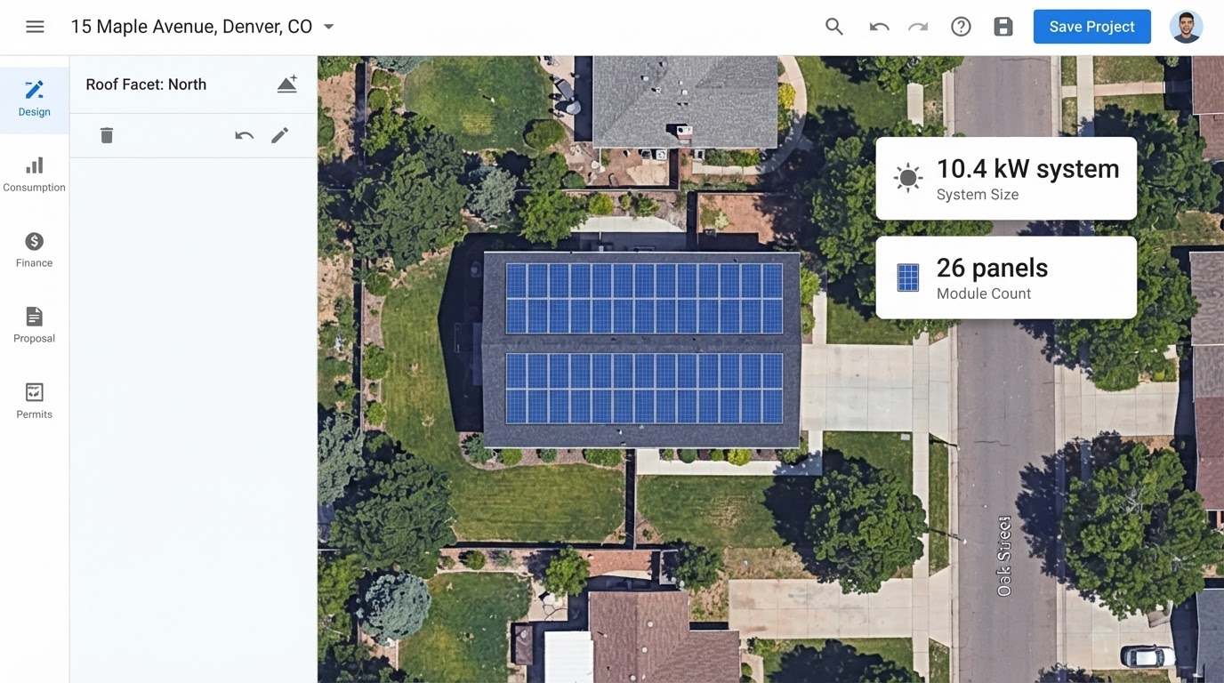 Aerial Top-View Solar Roof Canvas