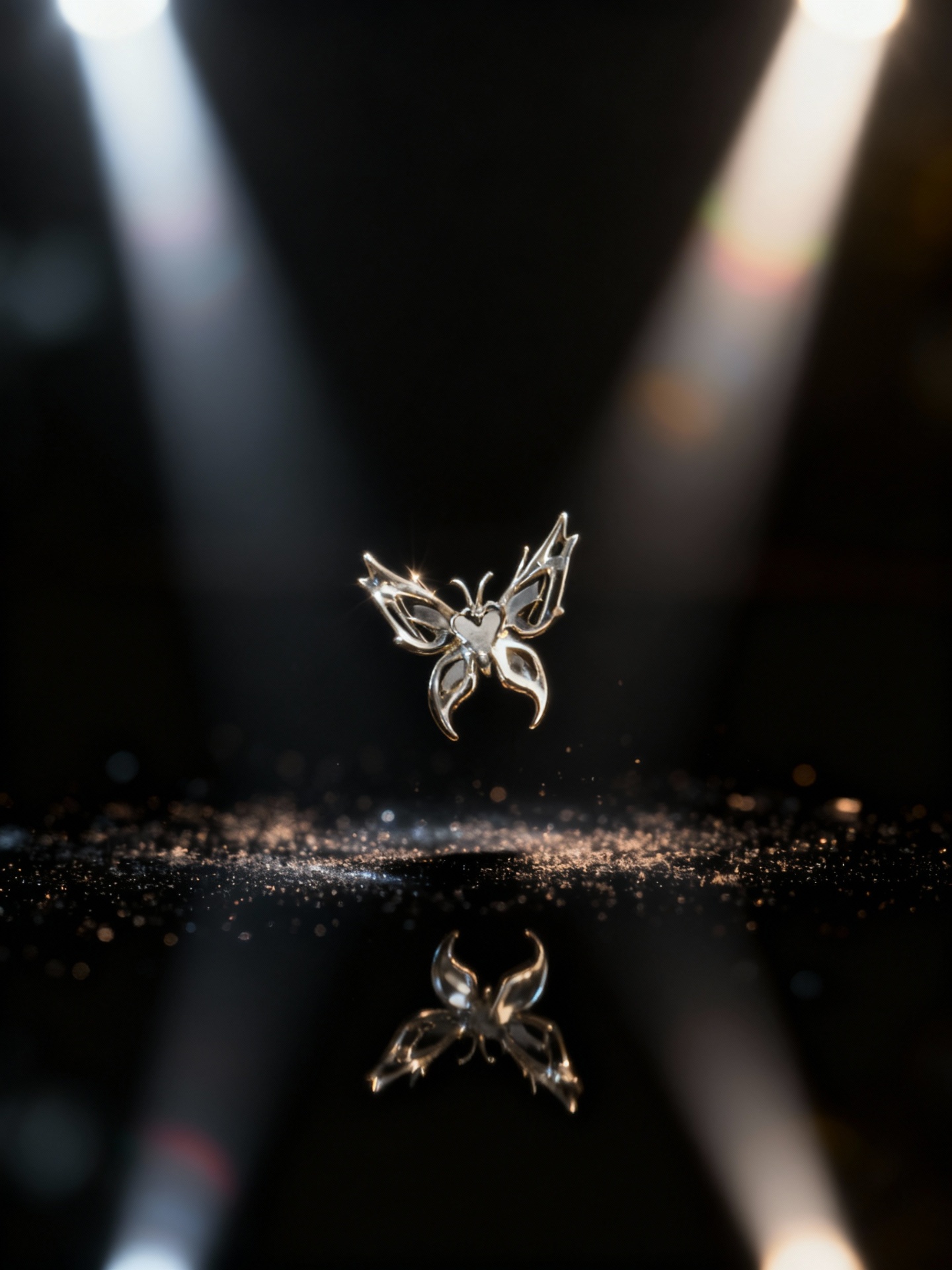 Silver Filigree Butterfly