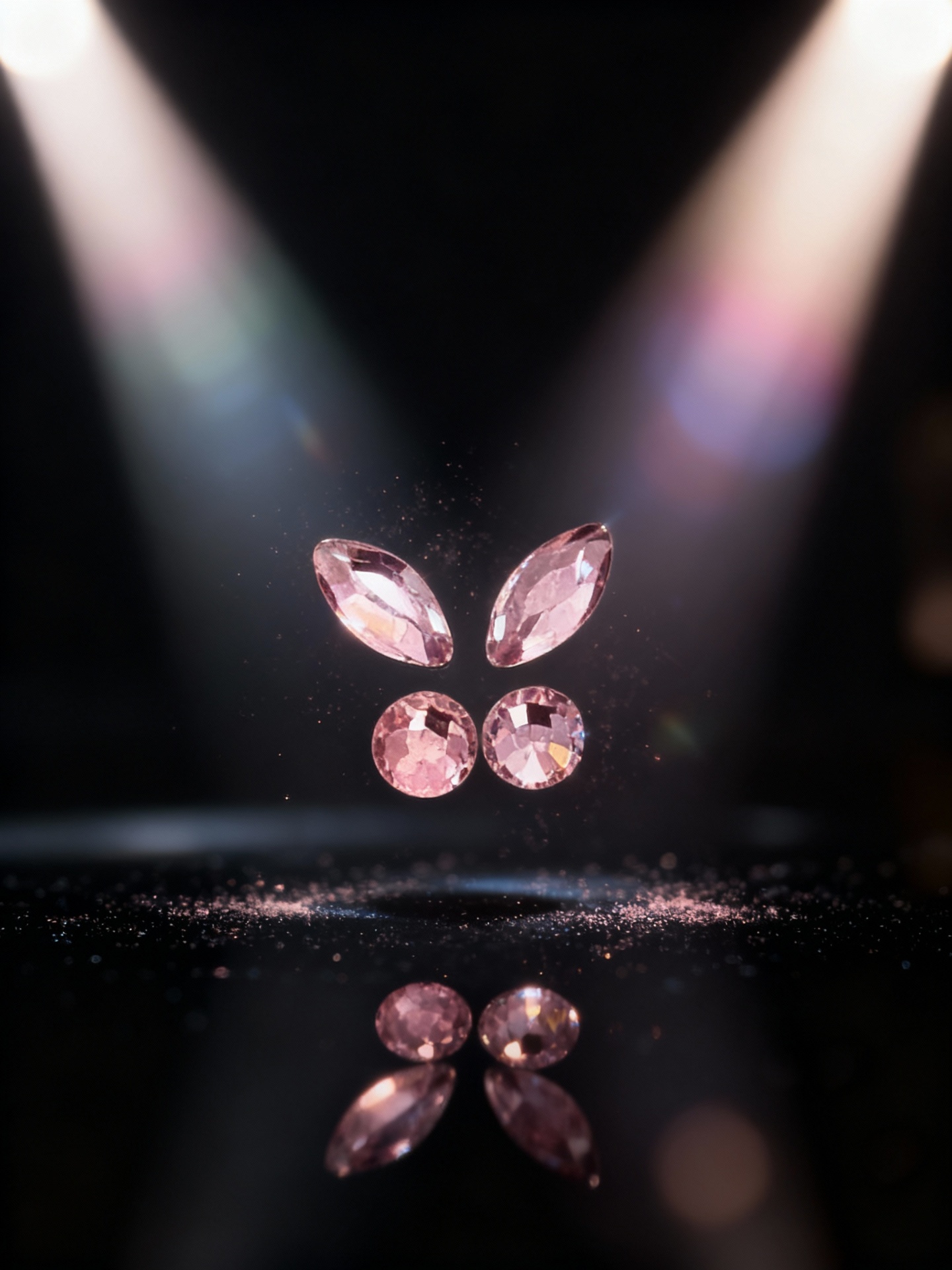 Rose Pink Butterfly Set