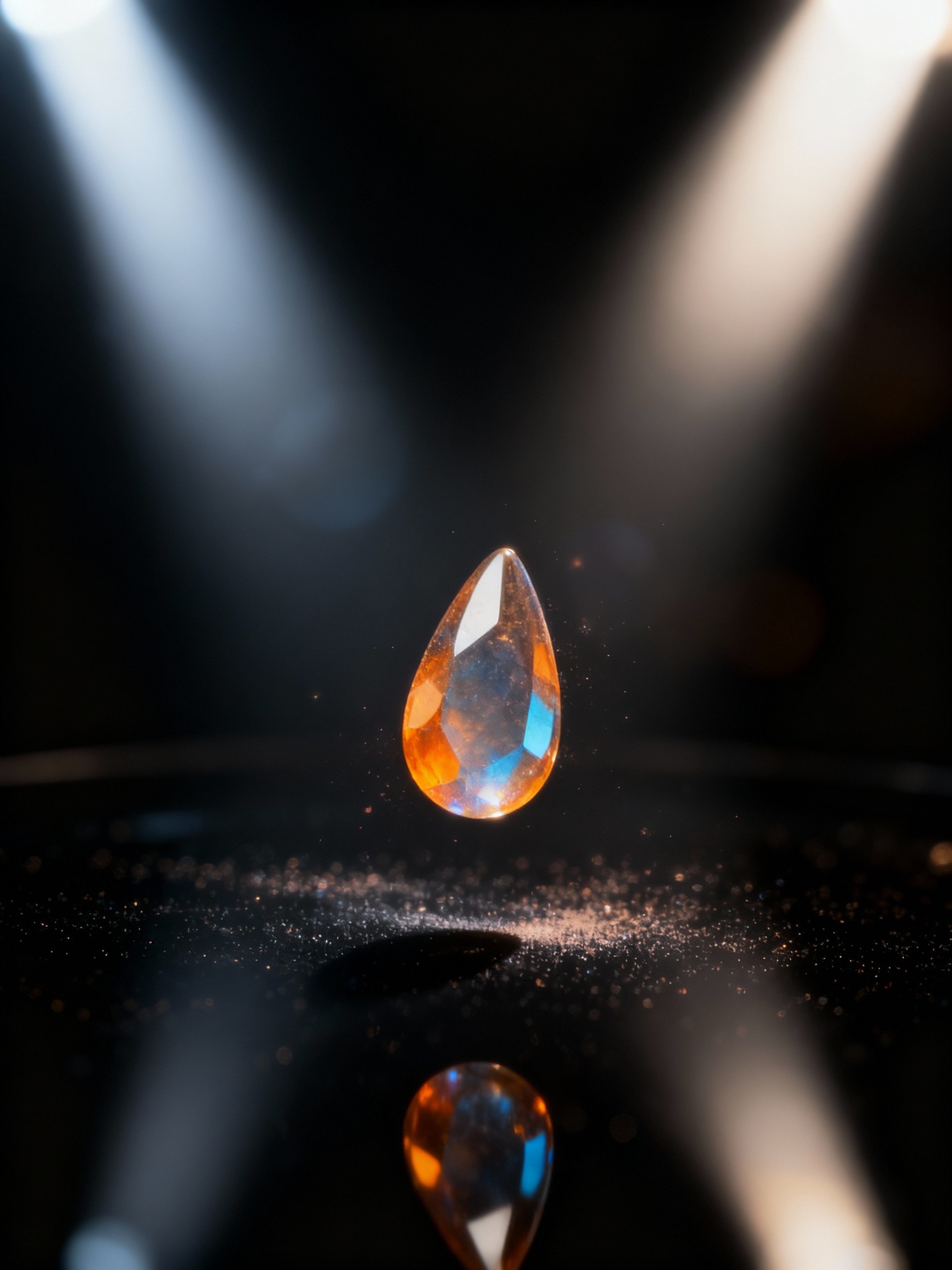 Amber Opal Teardrop