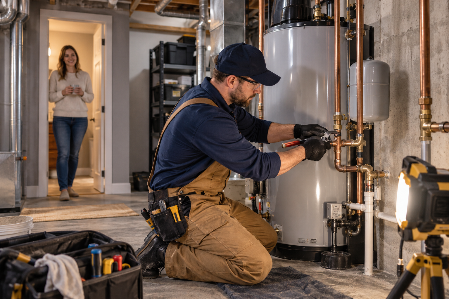 Plumbing technician serving Fairport NY canal-side village