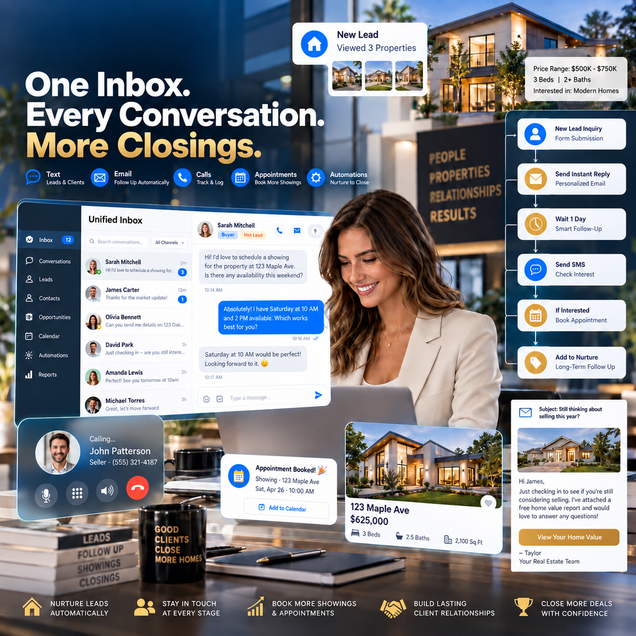 Real Estate Unified Inbox and Multi-Channel Showing Coordination