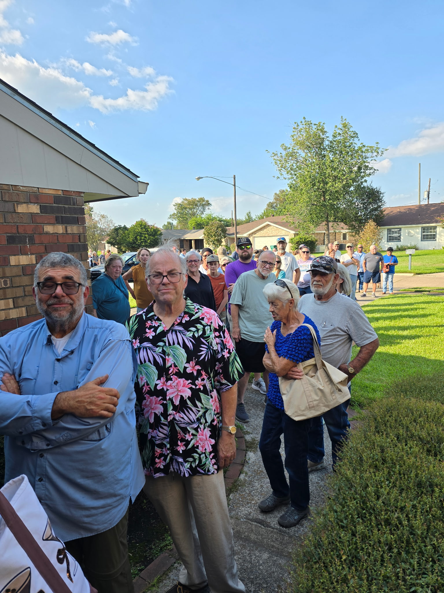 Shoppers lined up for an Elk Estate Sale