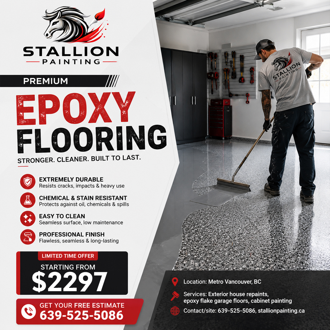 Stallion Painting - Premium Epoxy Flooring Starting at $2297 Ad