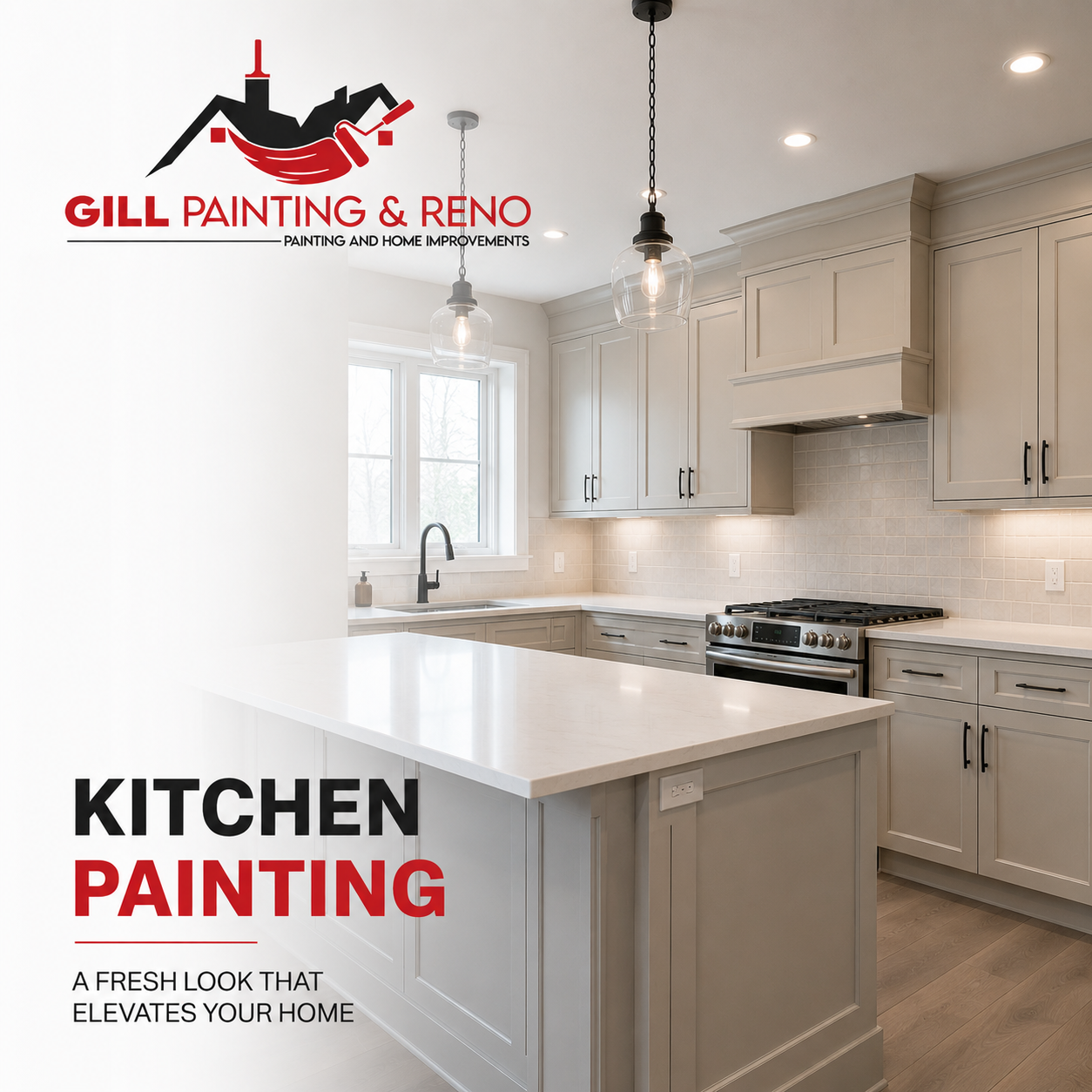Gill Painting & Reno - Kitchen Painting Ad