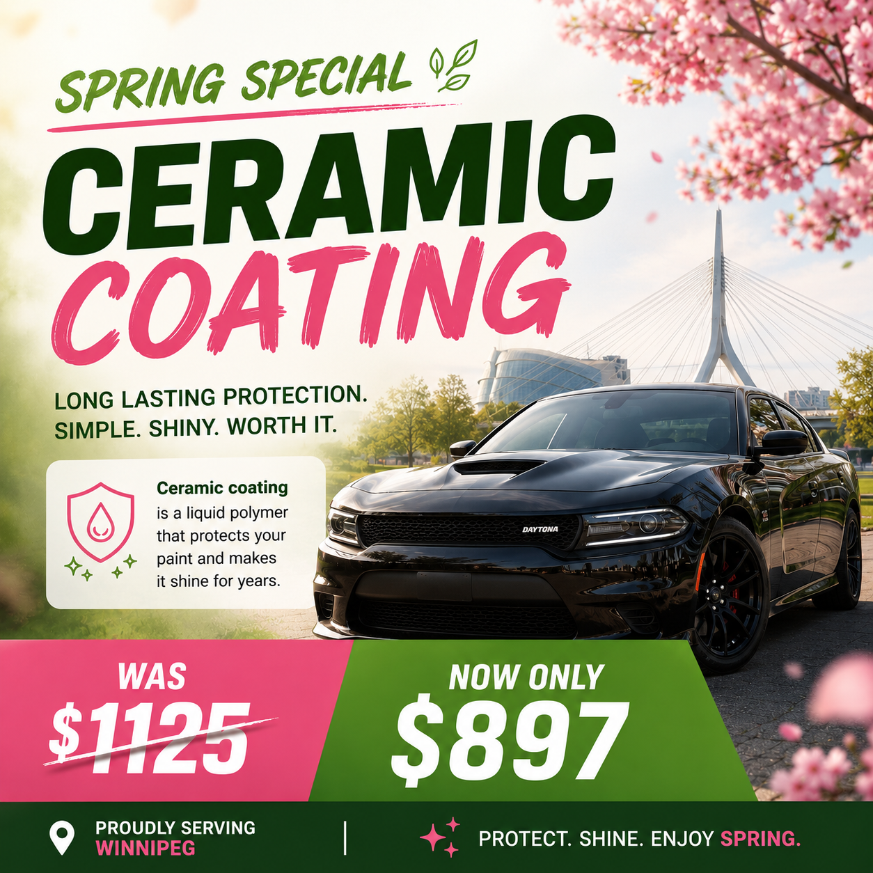 Spring Special Ceramic Coating Ad - Winnipeg