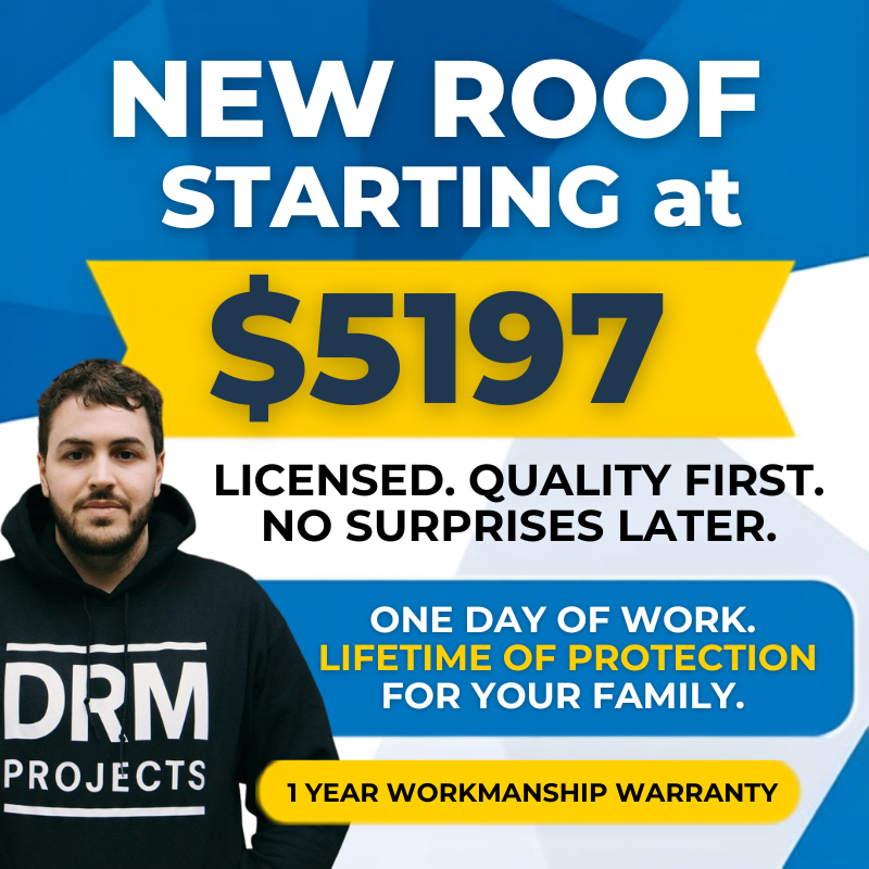 DRM Projects - New Roof Starting at $5,197 Ad