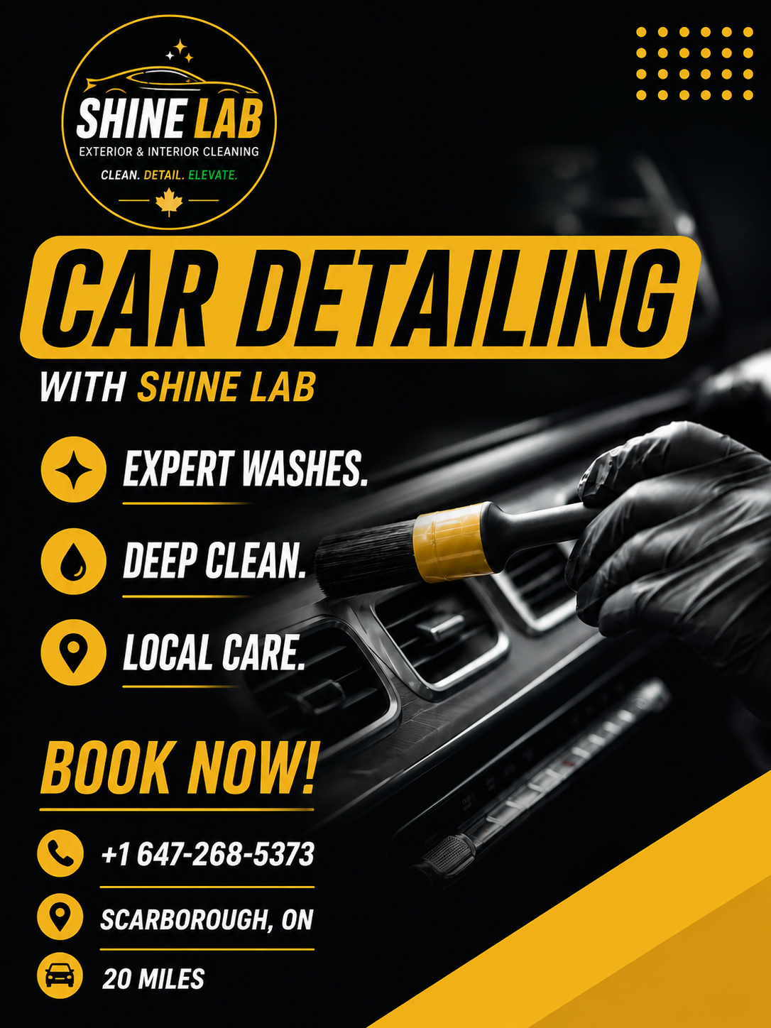 Shine Lab Car Detailing Ad