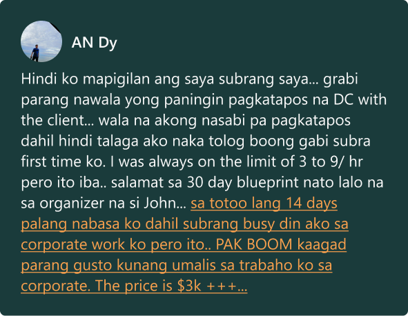 Testimonial from An Dy