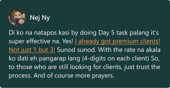Testimonial from Nej Ney