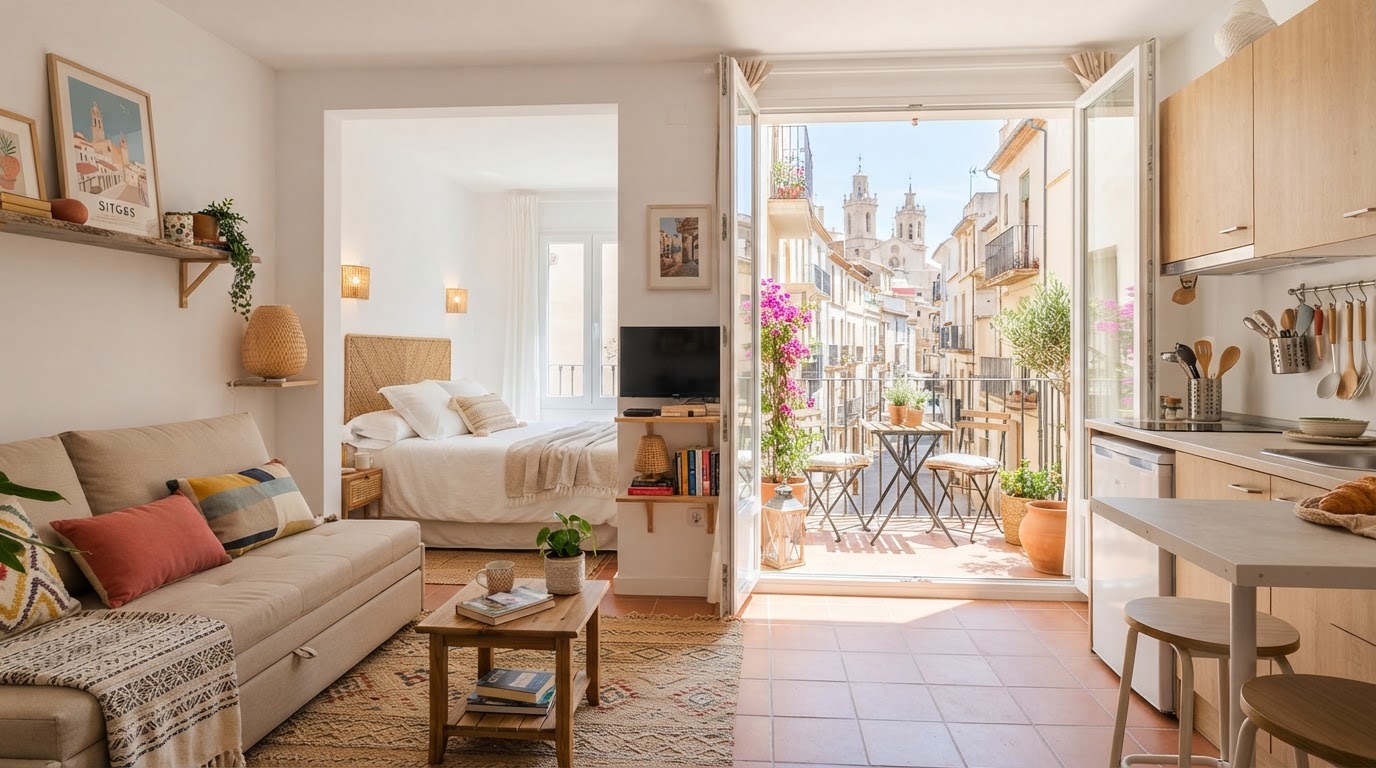 Estudio en alquiler en Sitges