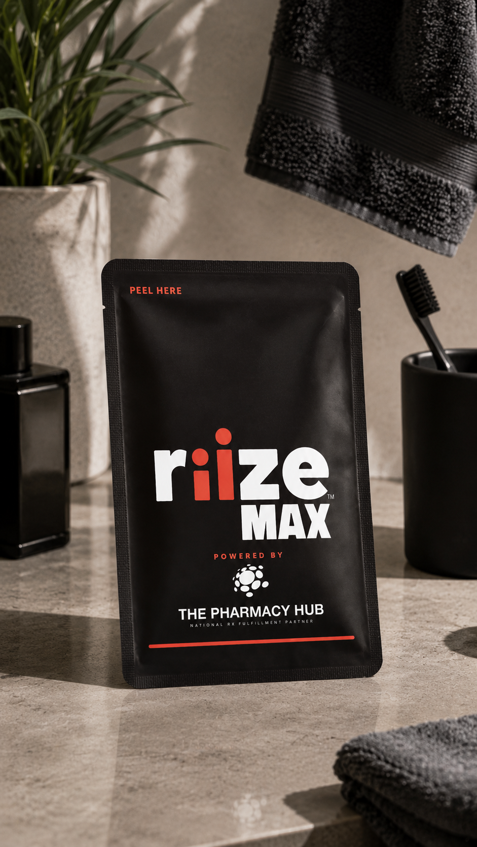 riize MAX sublingual strips pouch