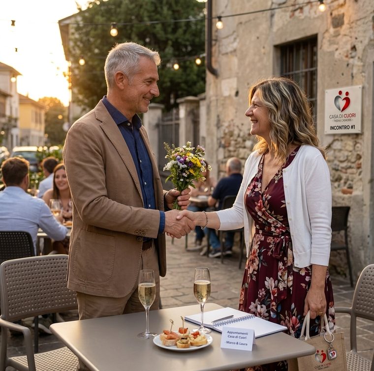 Primo incontro dal vivo organizzato in location selezionata