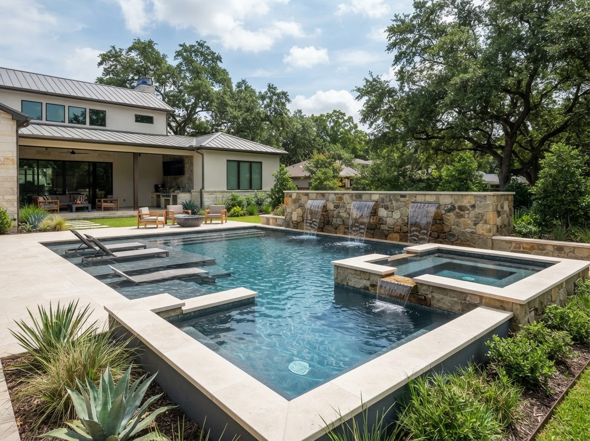 Modern Geometric Pool