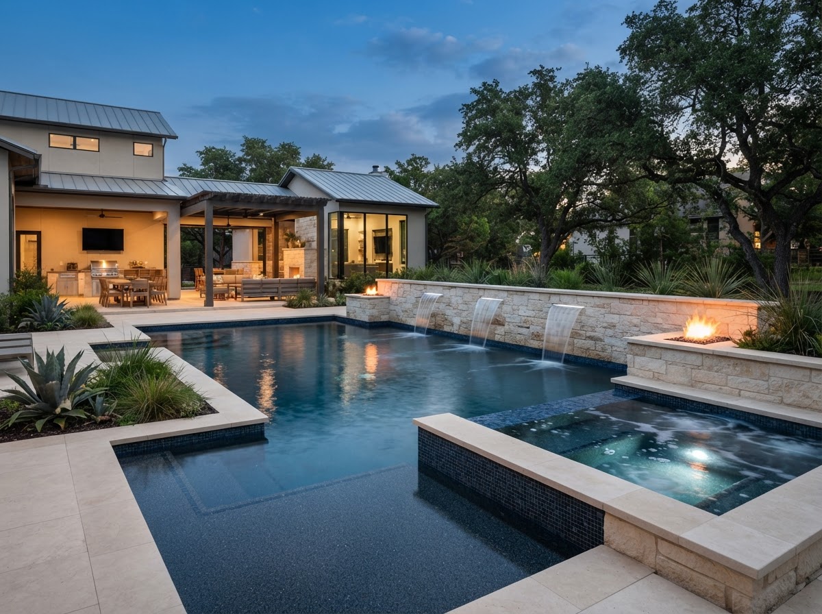 Modern Geometric Pool