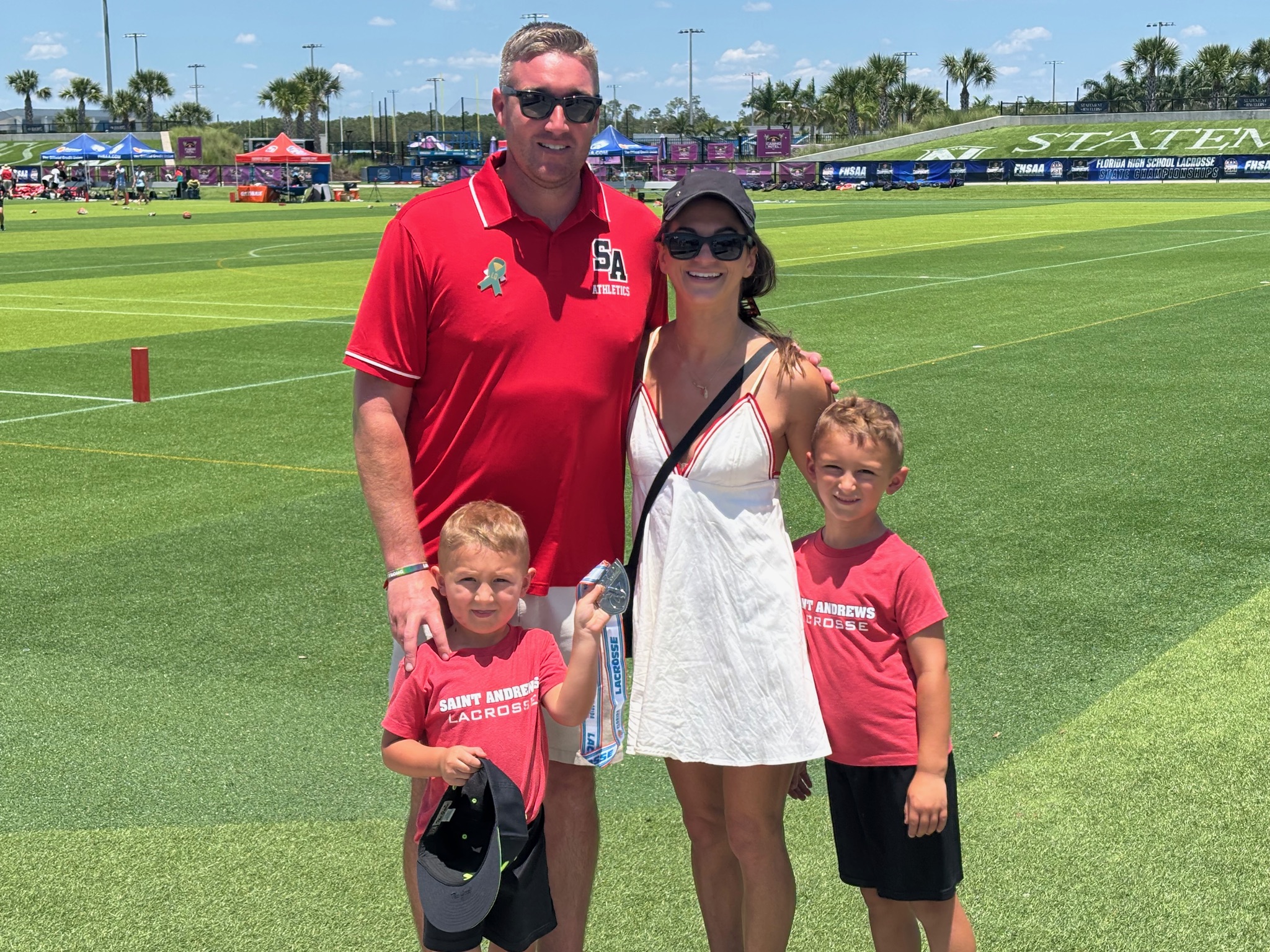 The Gleason family — founders of Little Legends Lacrosse