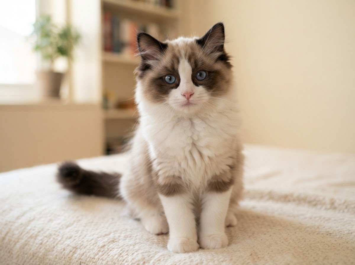 seal bicolor Ragdoll kitten