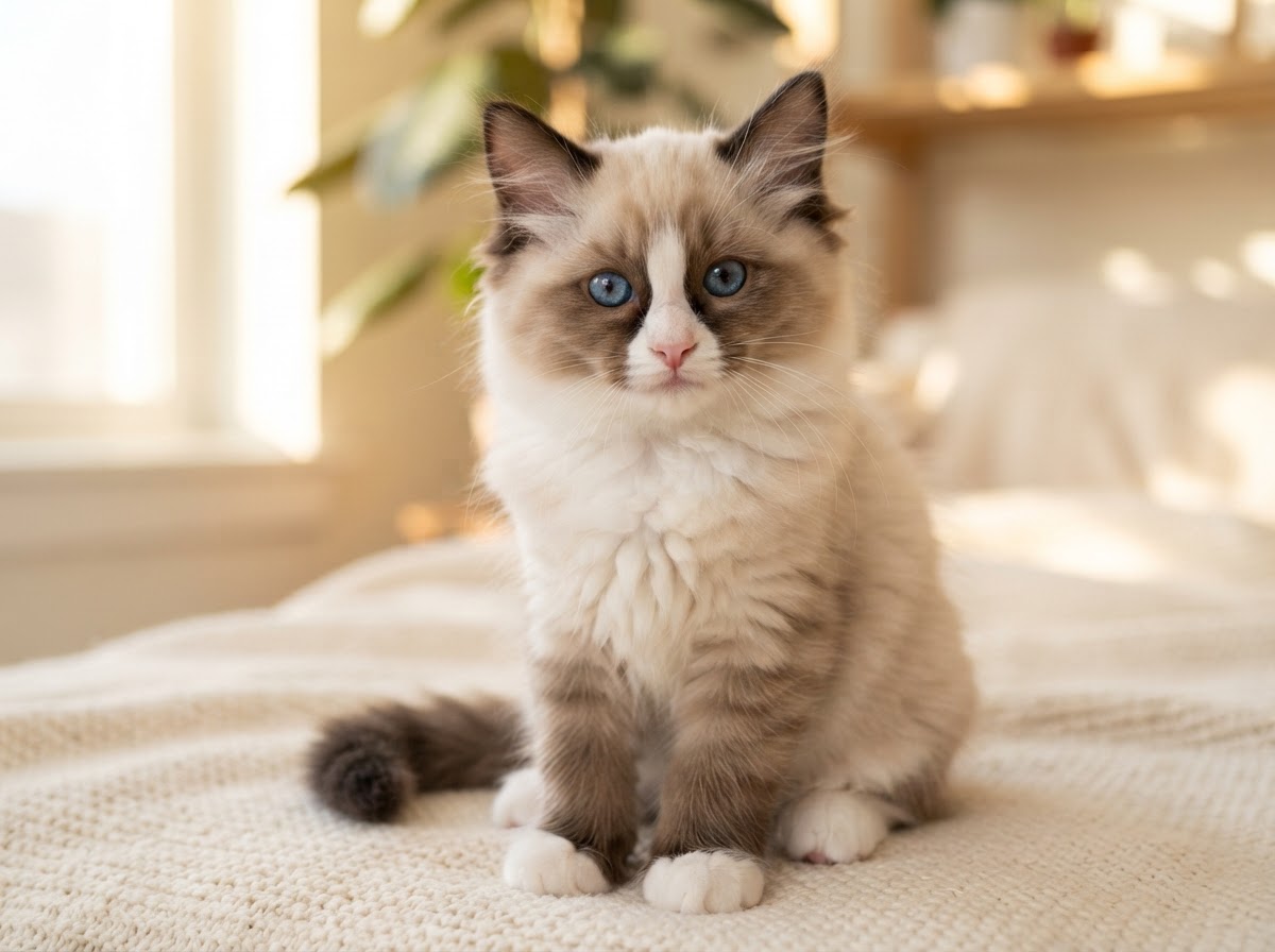 seal mitted Ragdoll kitten
